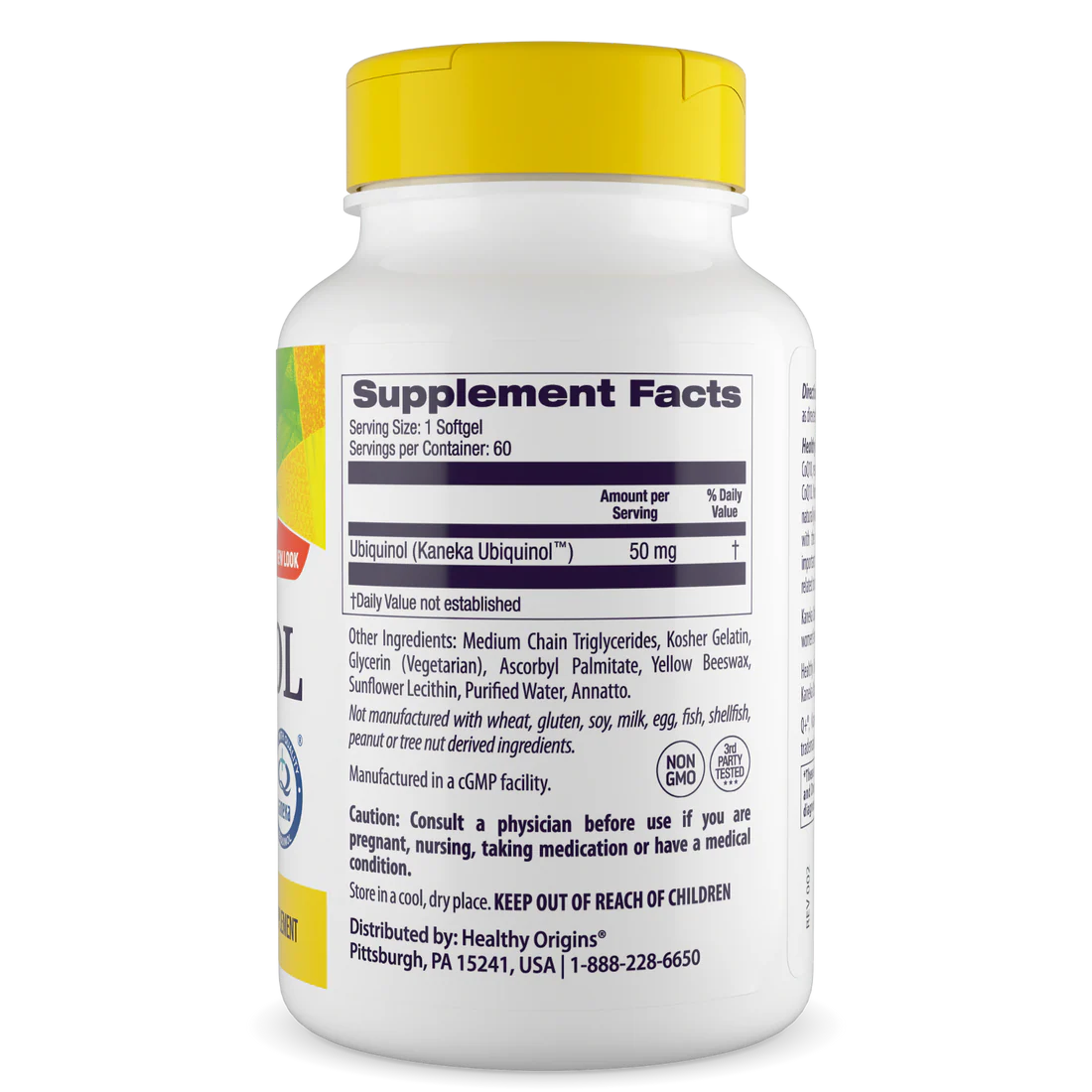 Healthy Origins Ubiquinol 50 mg | 60 Softgels