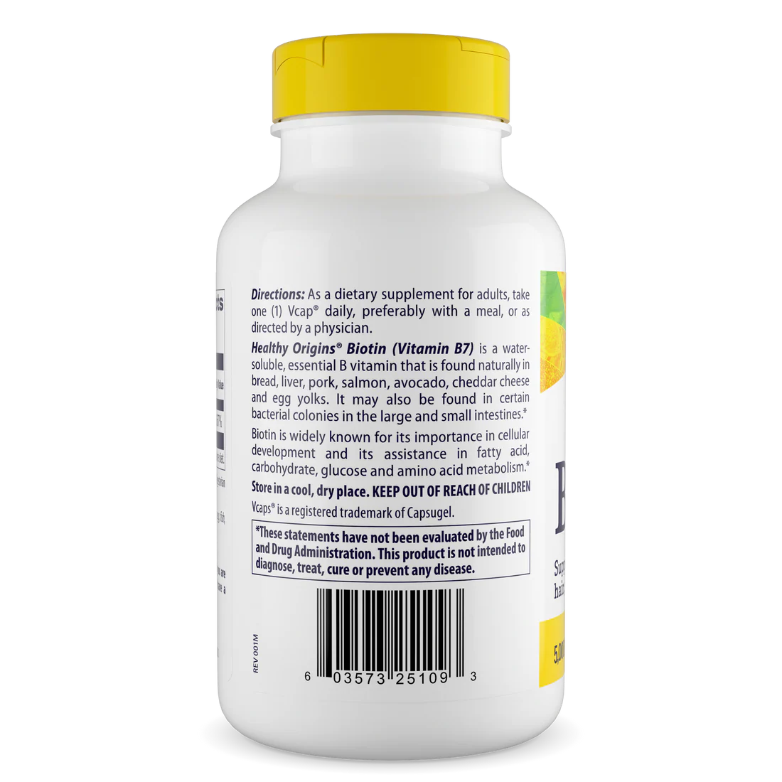 Healthy Origins Biotin 5,000 mcg | 360 Veggie Caps