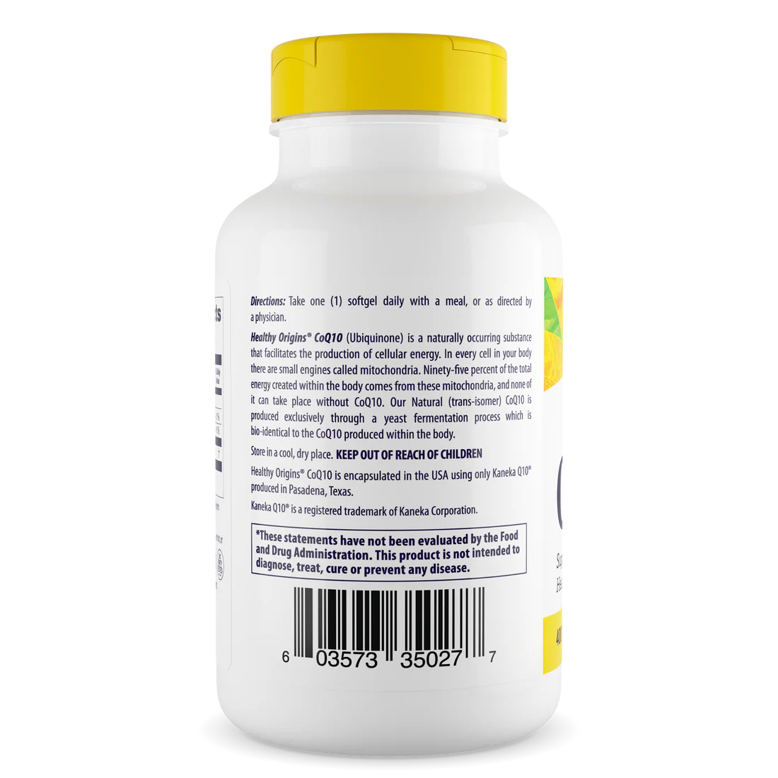 Healthy Origins CoQ10 400 mg | 60 Softgels