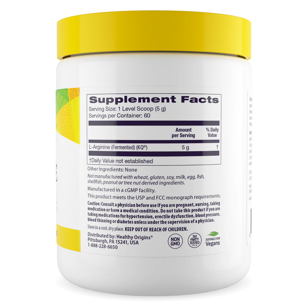 Healthy Origins L-Arginine Powder | 10.6 Oz