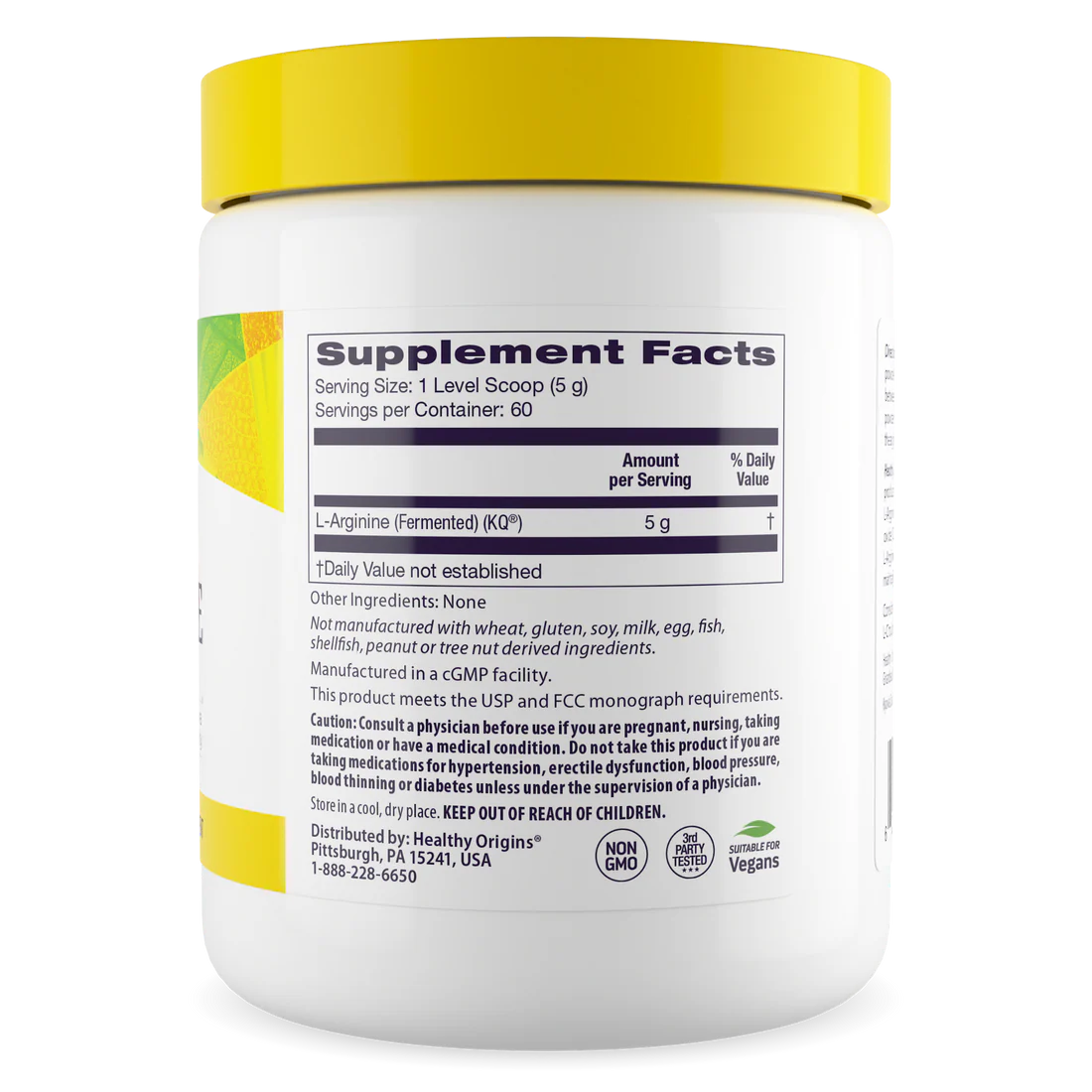 Healthy Origins L-Arginine Powder | 10.6 Oz