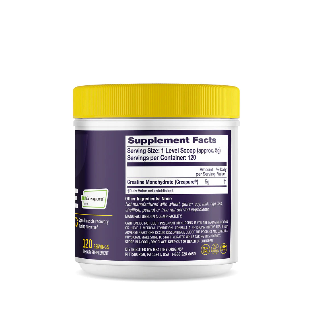 Healthy Origins Creatine (Creapure) Powder | 21.2 Oz