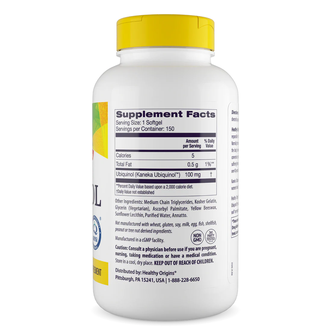 Healthy Origins Ubiquinol 100 mg | 150 Softgels