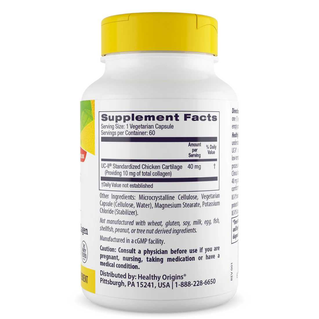 Healthy Origins UC-II 40 mg | 60 Veggie Capsules