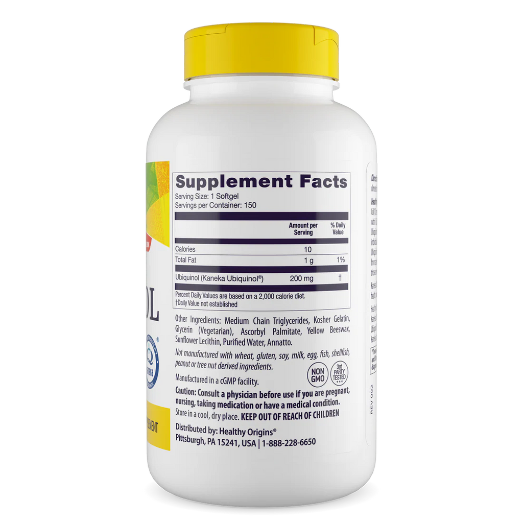 Healthy Origins Ubiquinol 200 mg | 150 Softgels