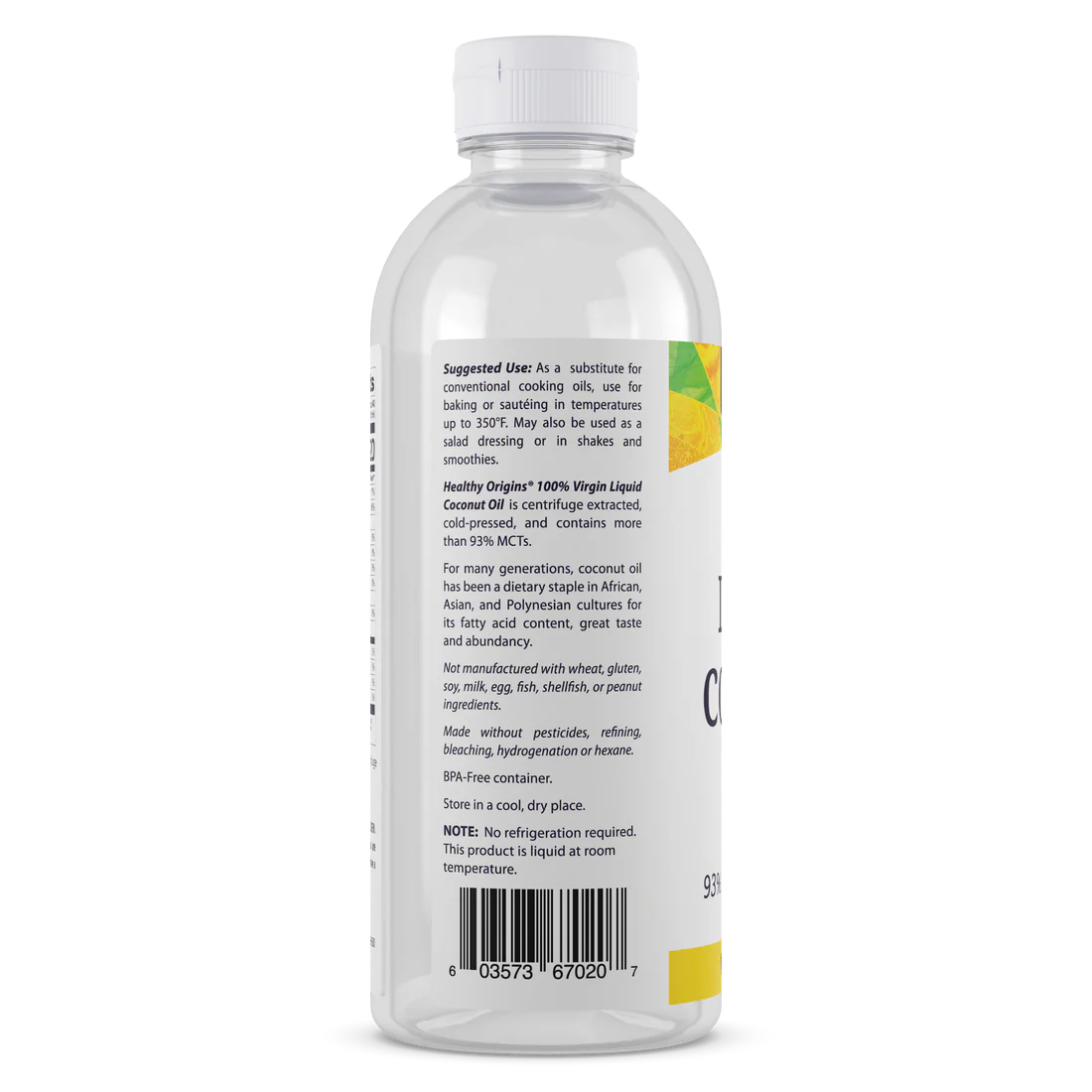 Healthy Origins Coconut Oil | 20 Oz