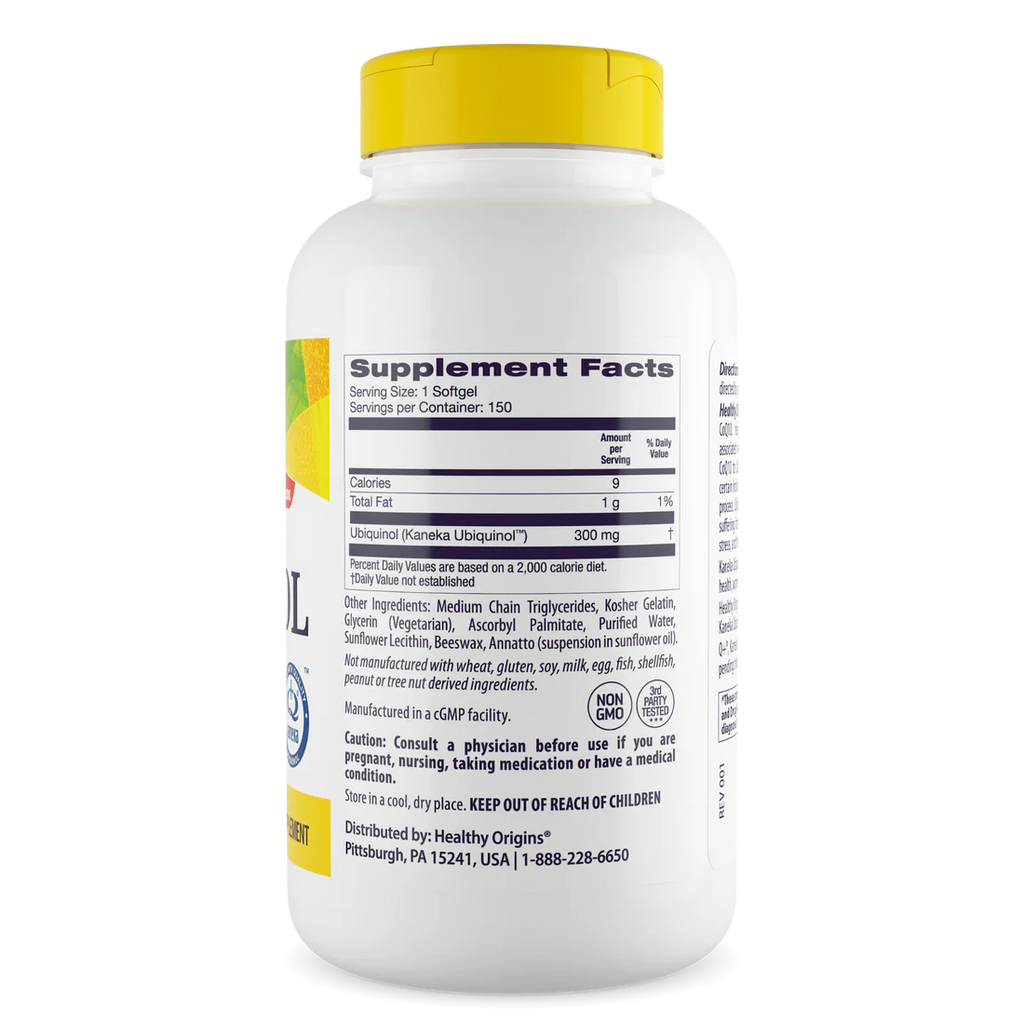 Healthy Origins Ubiquinol 300 mg | 150 Softgels