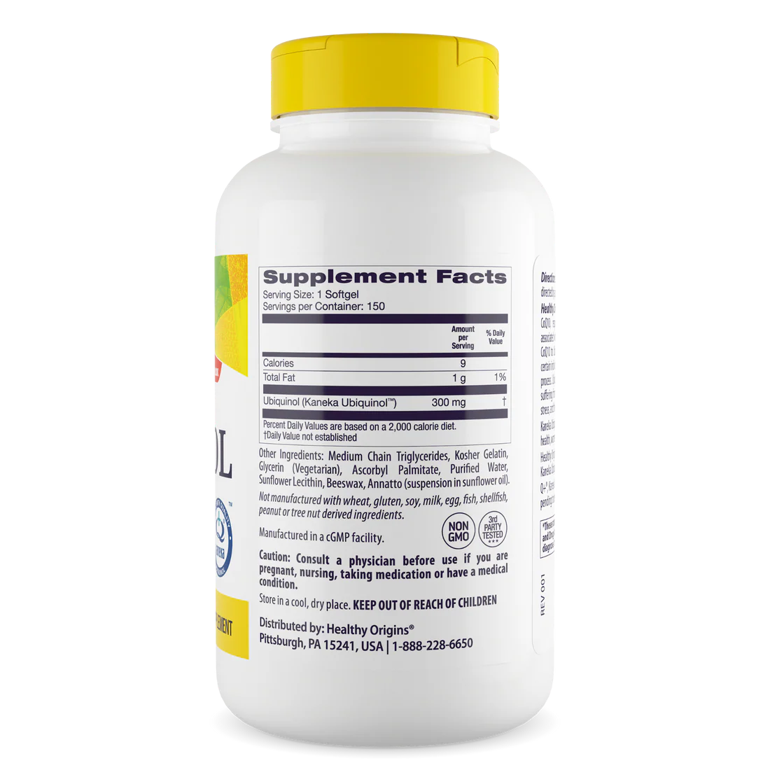 Healthy Origins Ubiquinol 300 mg | 150 Softgels