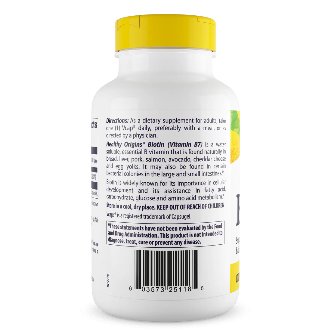 Healthy Origins Biotin 10,000 mcg | 360 Veggie Caps