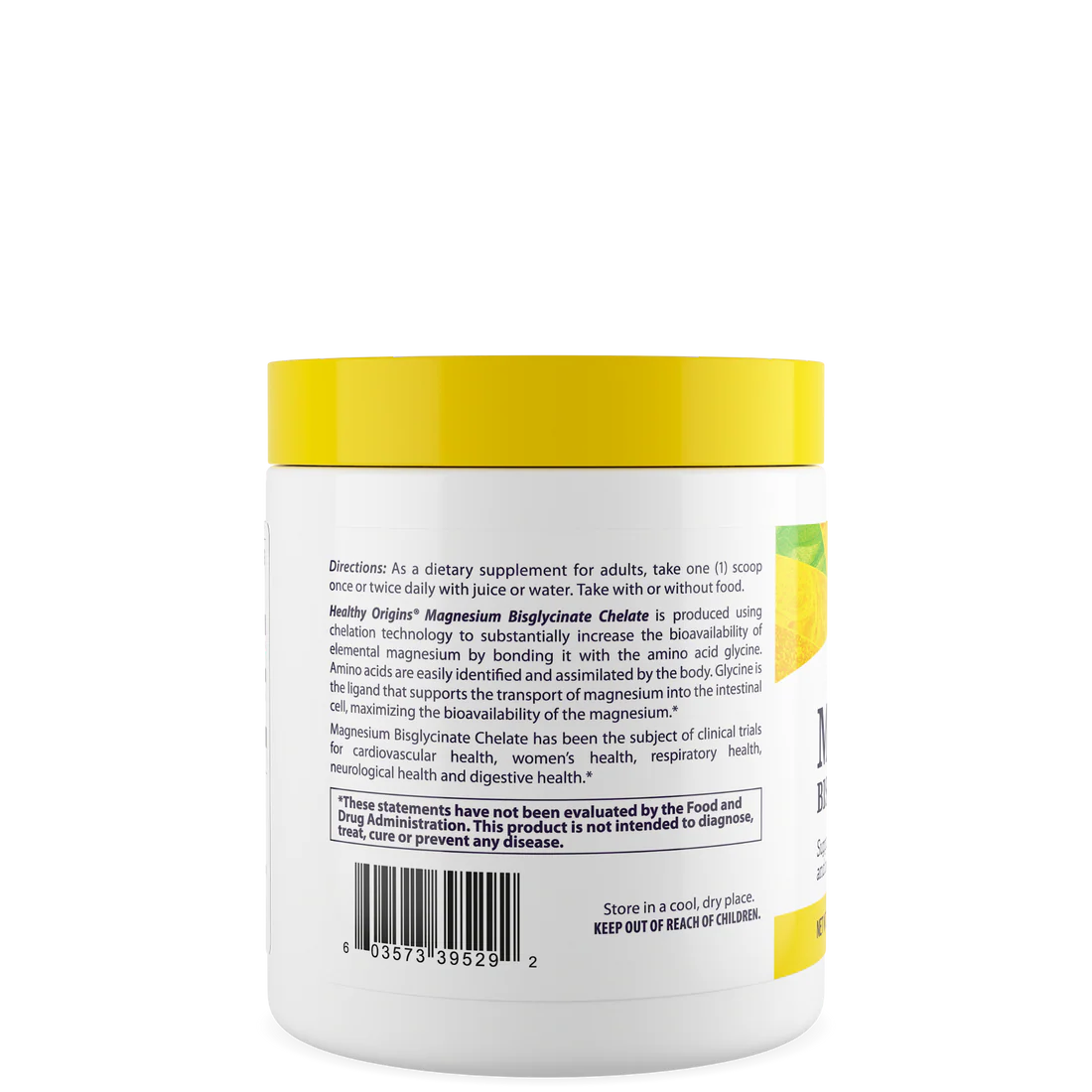 Healthy Origins Magnesium Bisglycinate Chelate Powder | 8 Oz