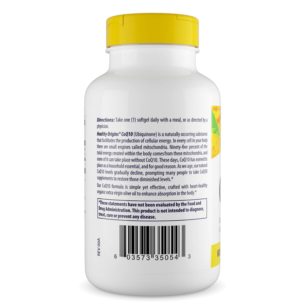 Healthy Origins CoQ10 600 mg | 60 Softgels