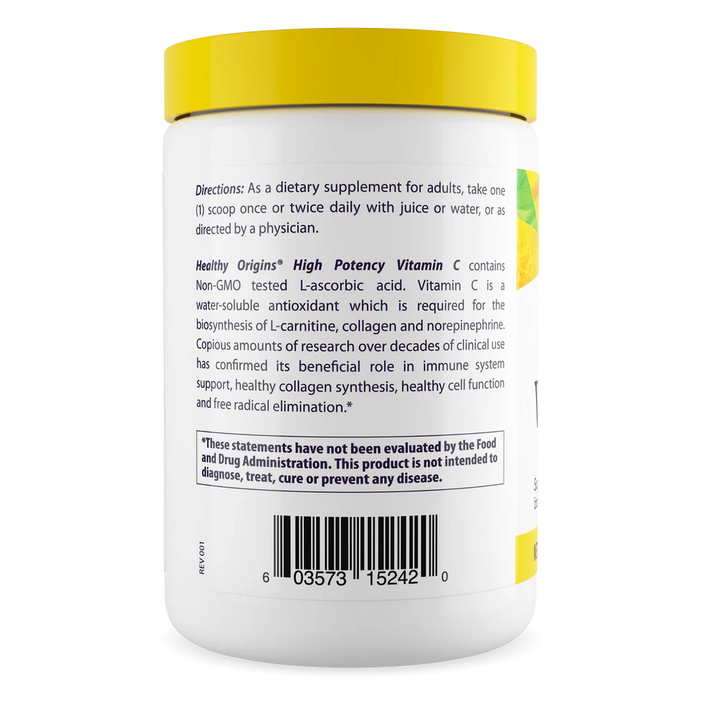Healthy Origins Vitamin C Powder | 16 Oz