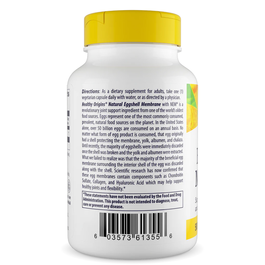 Healthy Origins Eggshell Membrane (NEM) 500 mg | 60 Veggie Caps