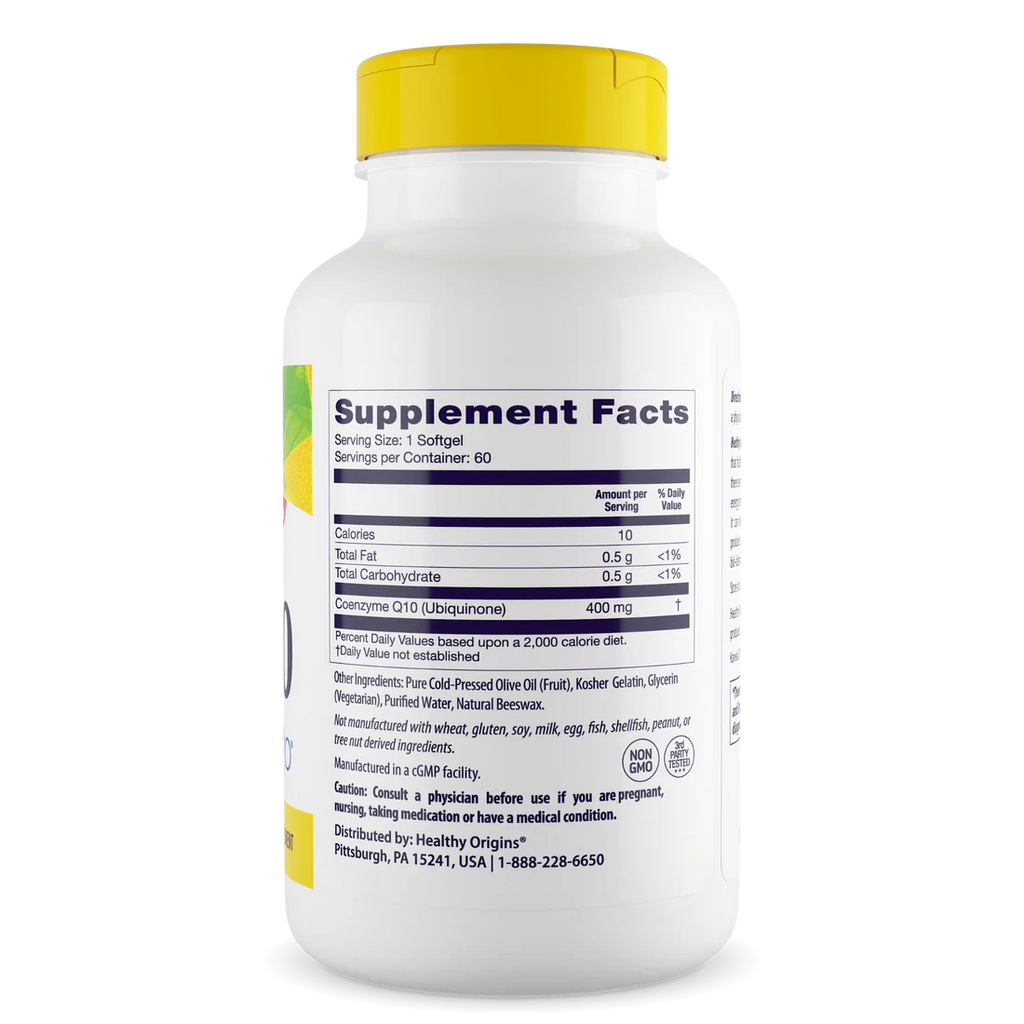 Healthy Origins CoQ10 400 mg | 60 Softgels