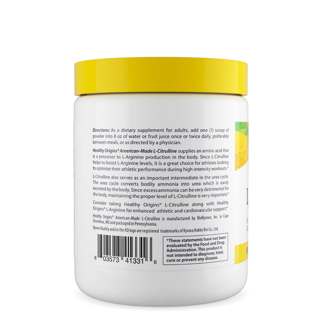 Healthy Origins L-Citrulline Powder | 10.6 Oz