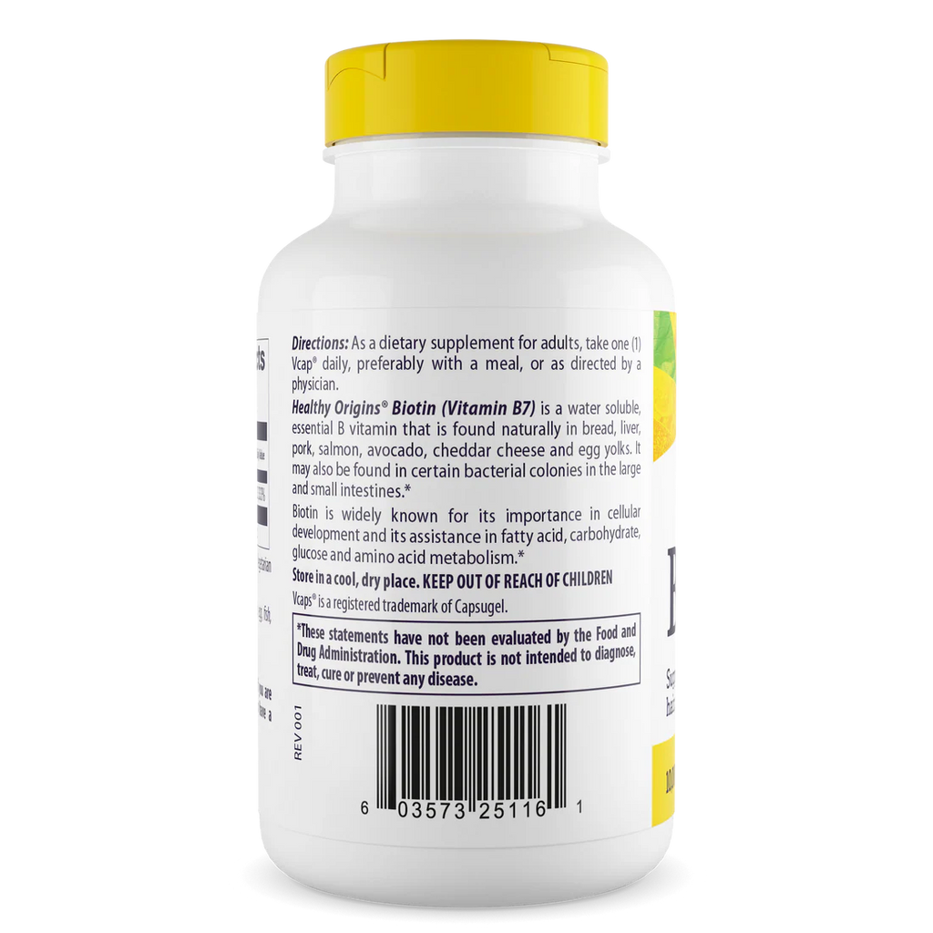 Healthy Origins Biotin 10,000 mcg | 150 Veggie Caps