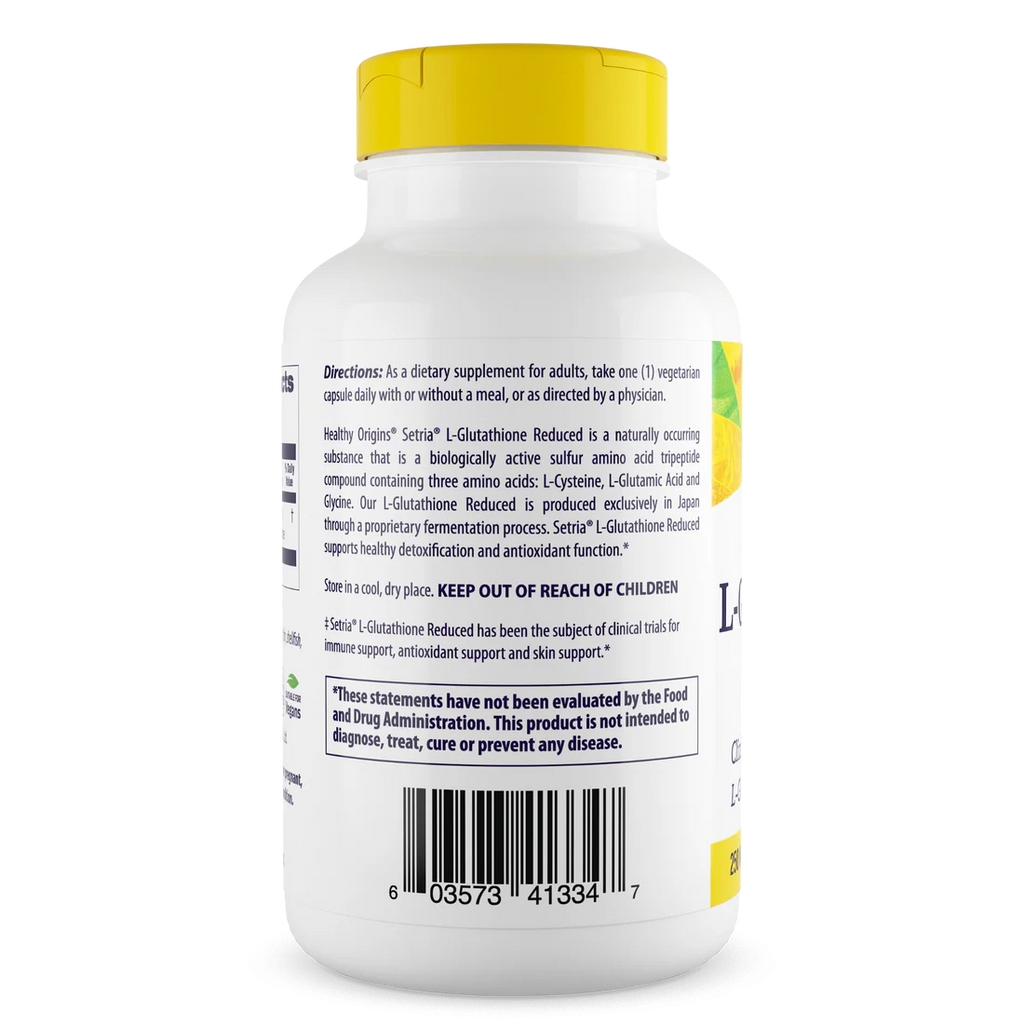 Healthy Origins L-Glutathione 250 mg | 150 Veggie Capsules