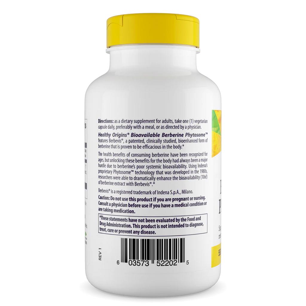 Healthy Origins Berberine Phytosome 550 mg | 120 Veggie Caps