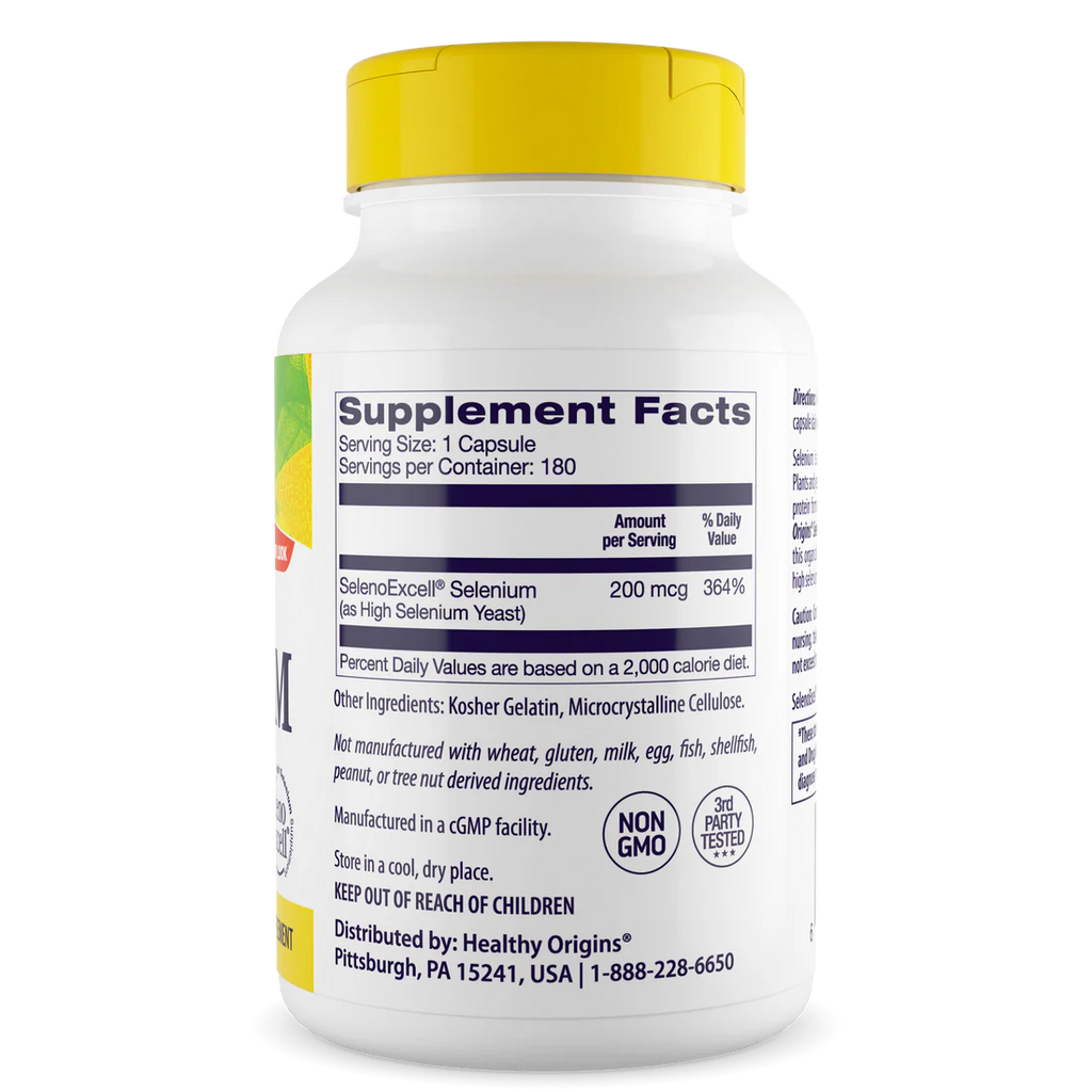 Healthy Origins Selenium 200 mcg | 180 Capsules