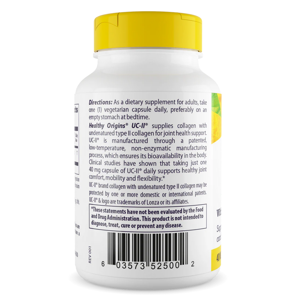 Healthy Origins UC-II 40 mg | 60 Veggie Capsules