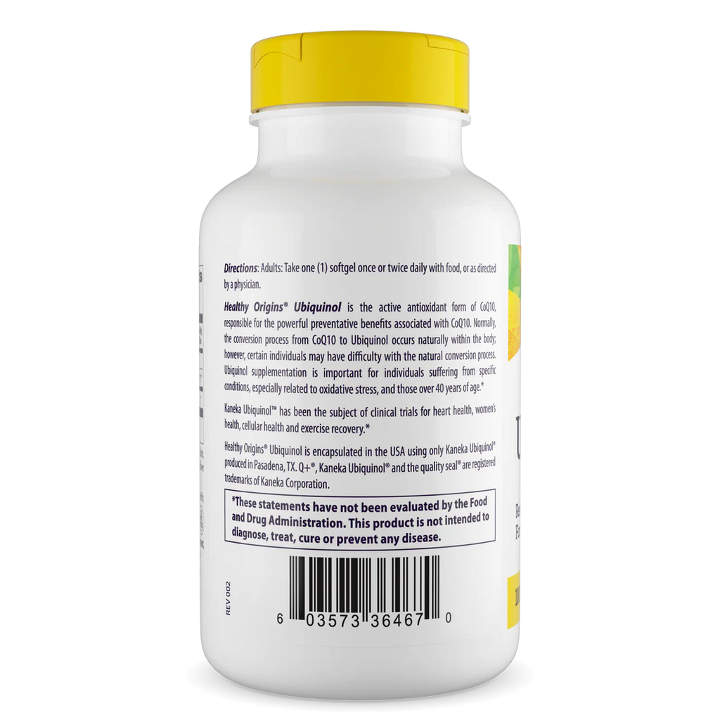 Healthy Origins Ubiquinol 100 mg | 60 Softgels