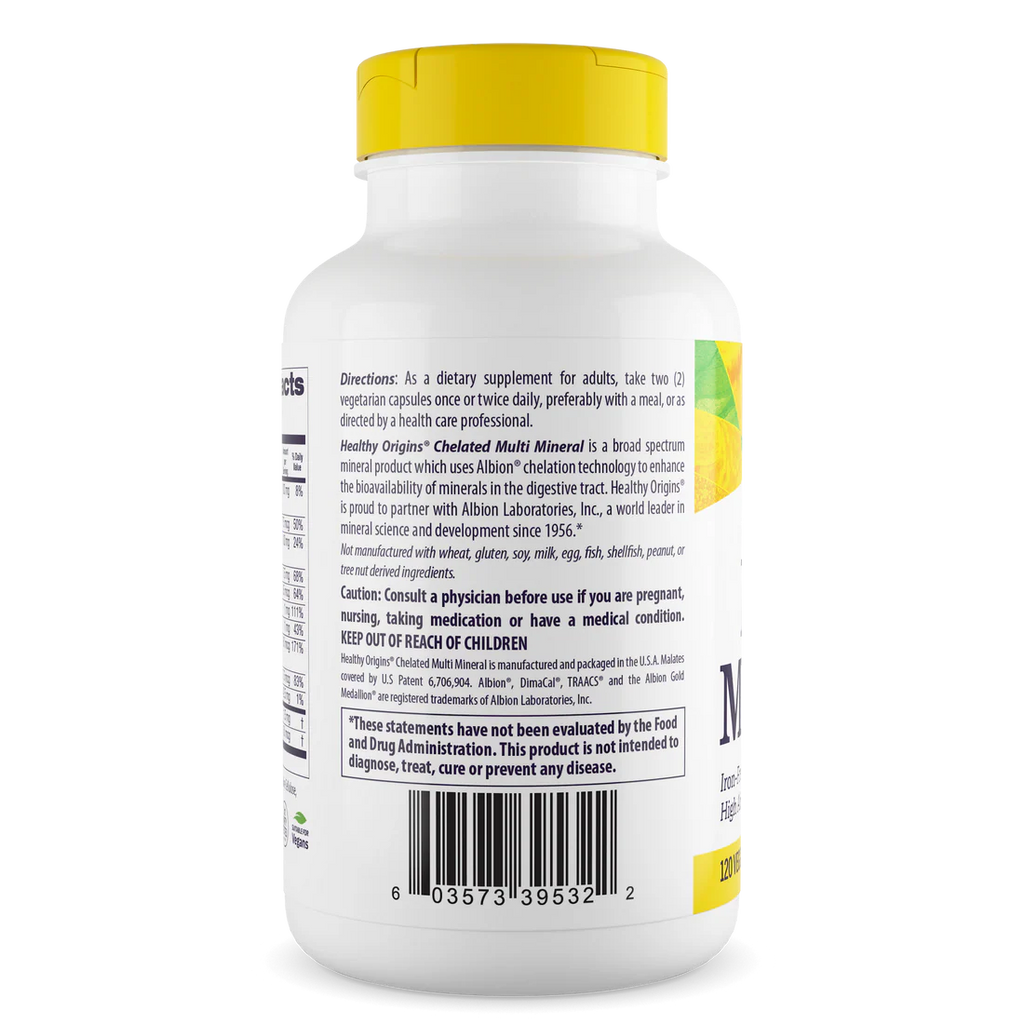 Healthy Origins Multi Mineral - Chelated | 120 Veggie Caps