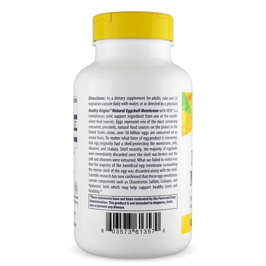 Healthy Origins Eggshell Membrane (NEM) 500 mg | 120 Veggie Caps