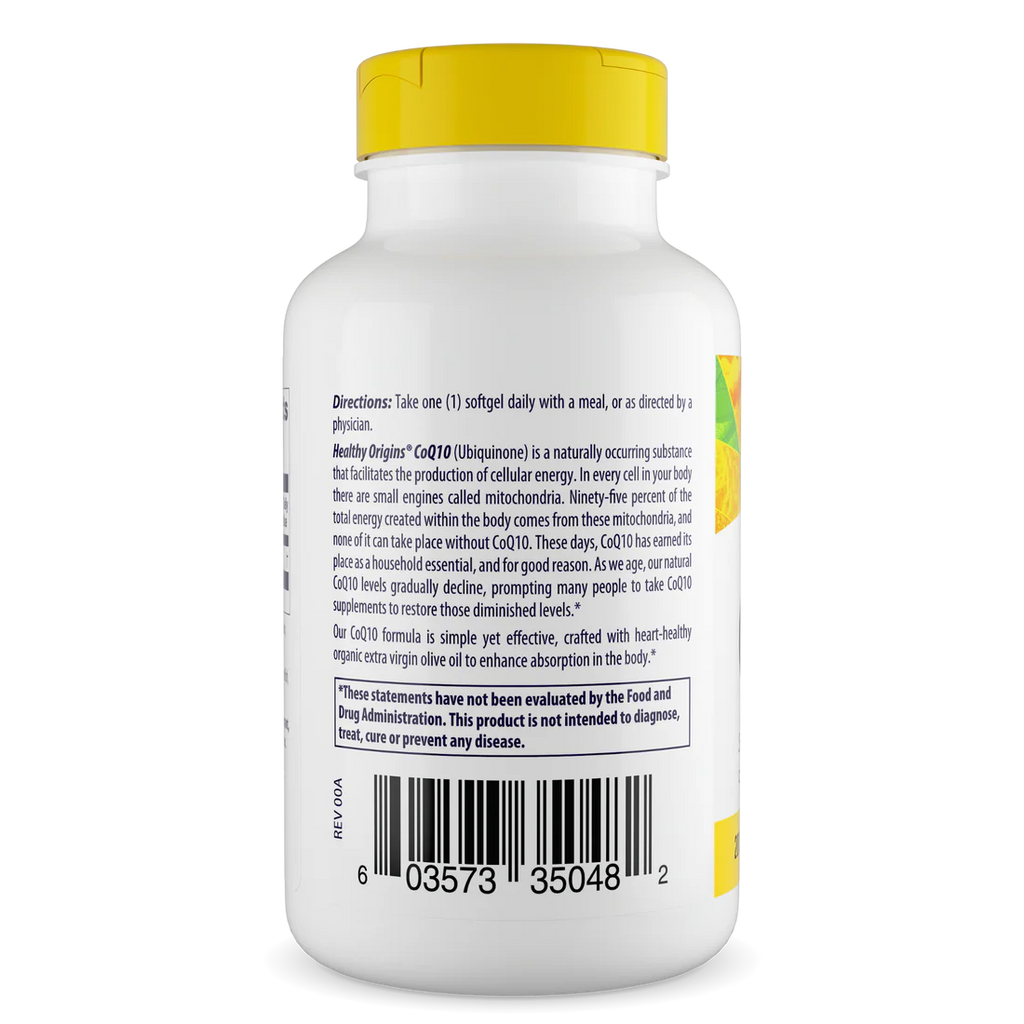 Healthy Origins CoQ10 200 mg | 60 Softgels