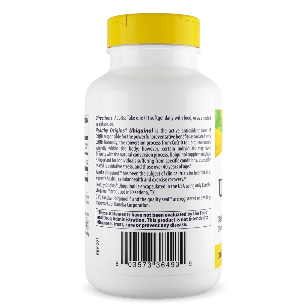 Healthy Origins Ubiquinol 300 mg | 60 Softgels