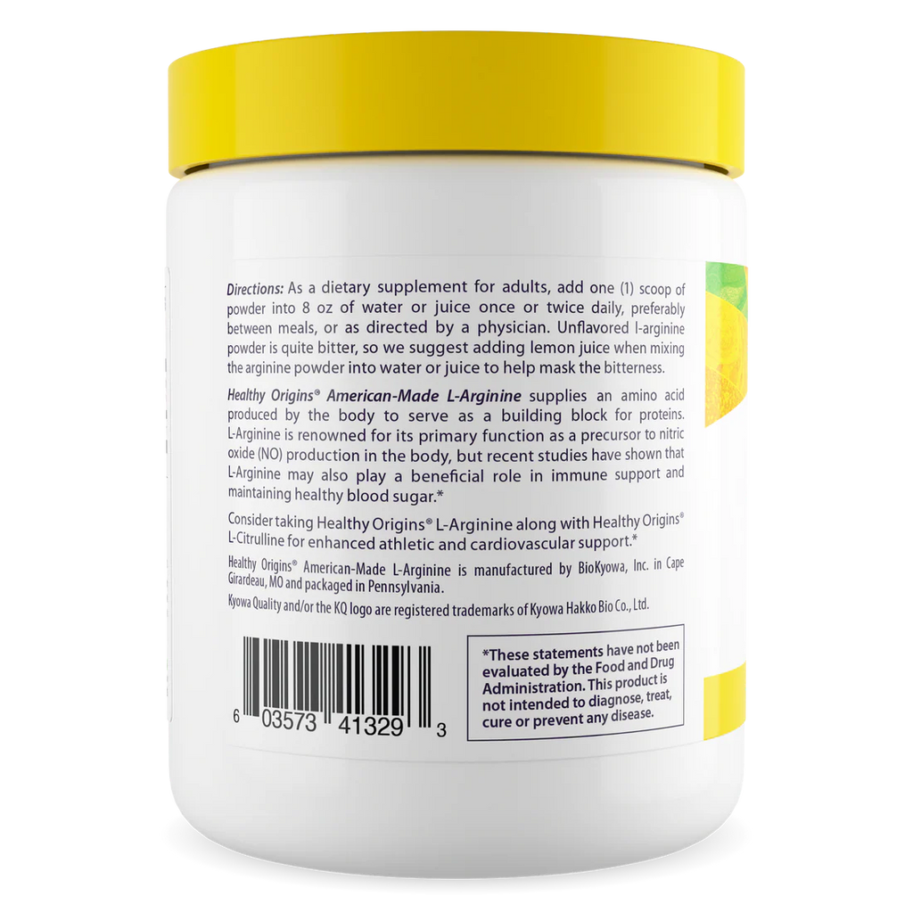Healthy Origins L-Arginine Powder | 10.6 Oz