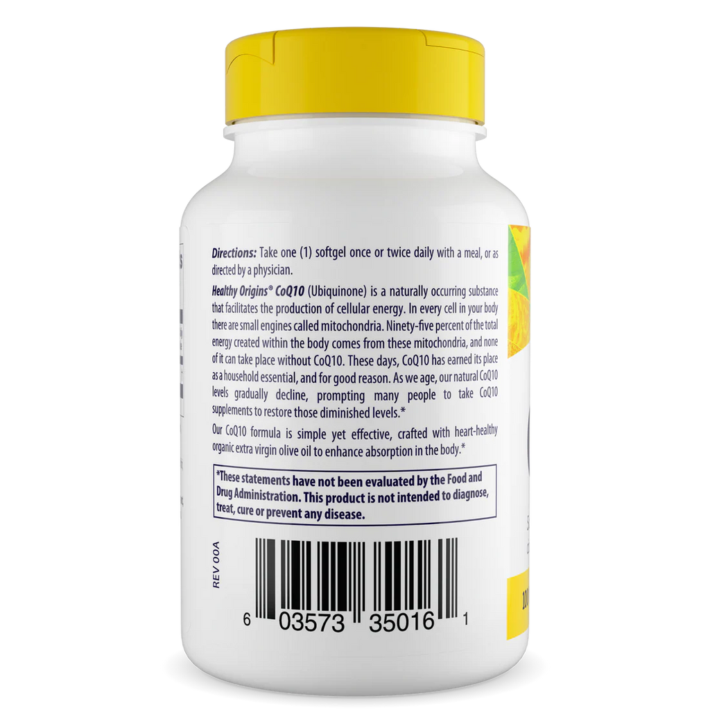 Healthy Origins CoQ10 100 mg | 60 Softgels