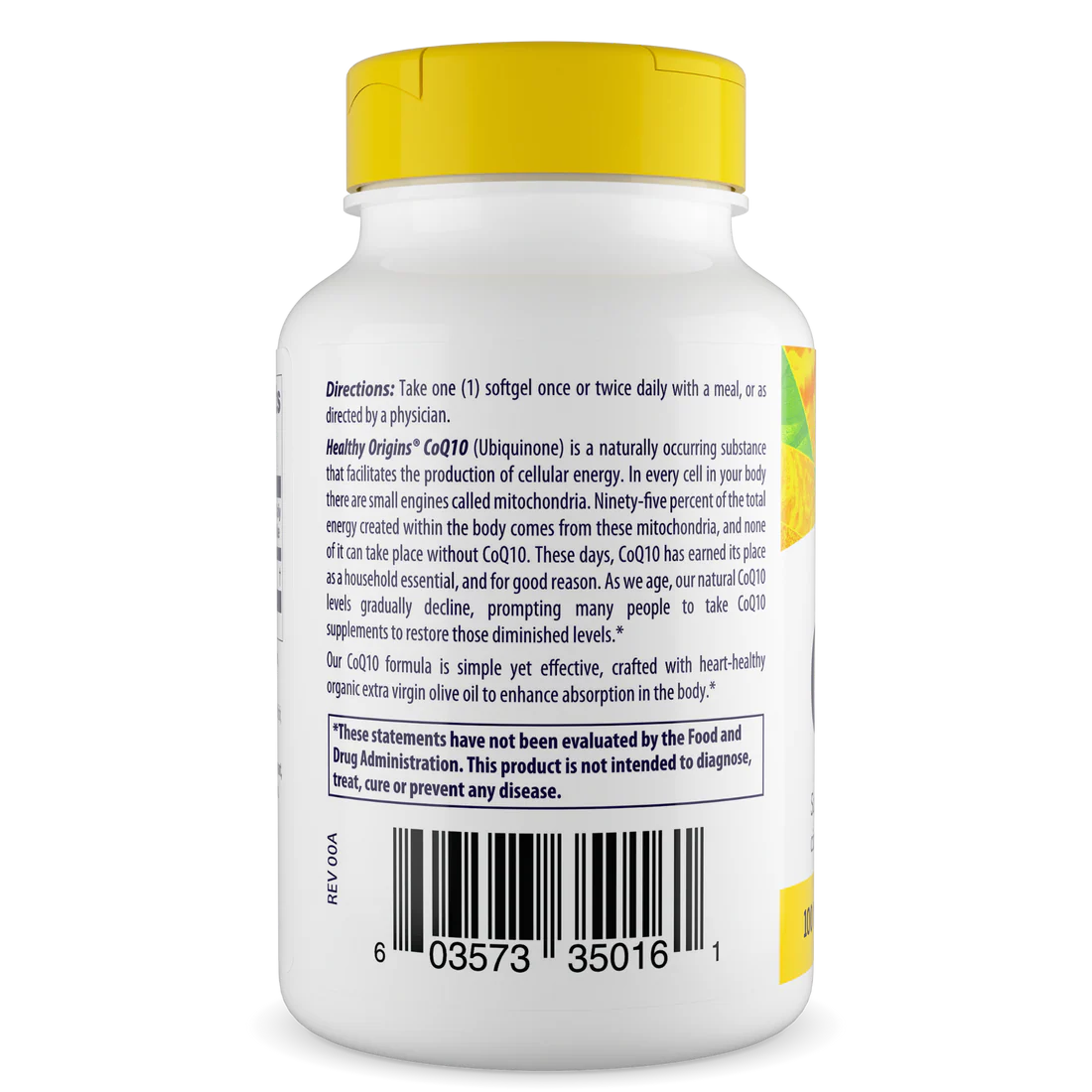 Healthy Origins CoQ10 100 mg | 60 Softgels