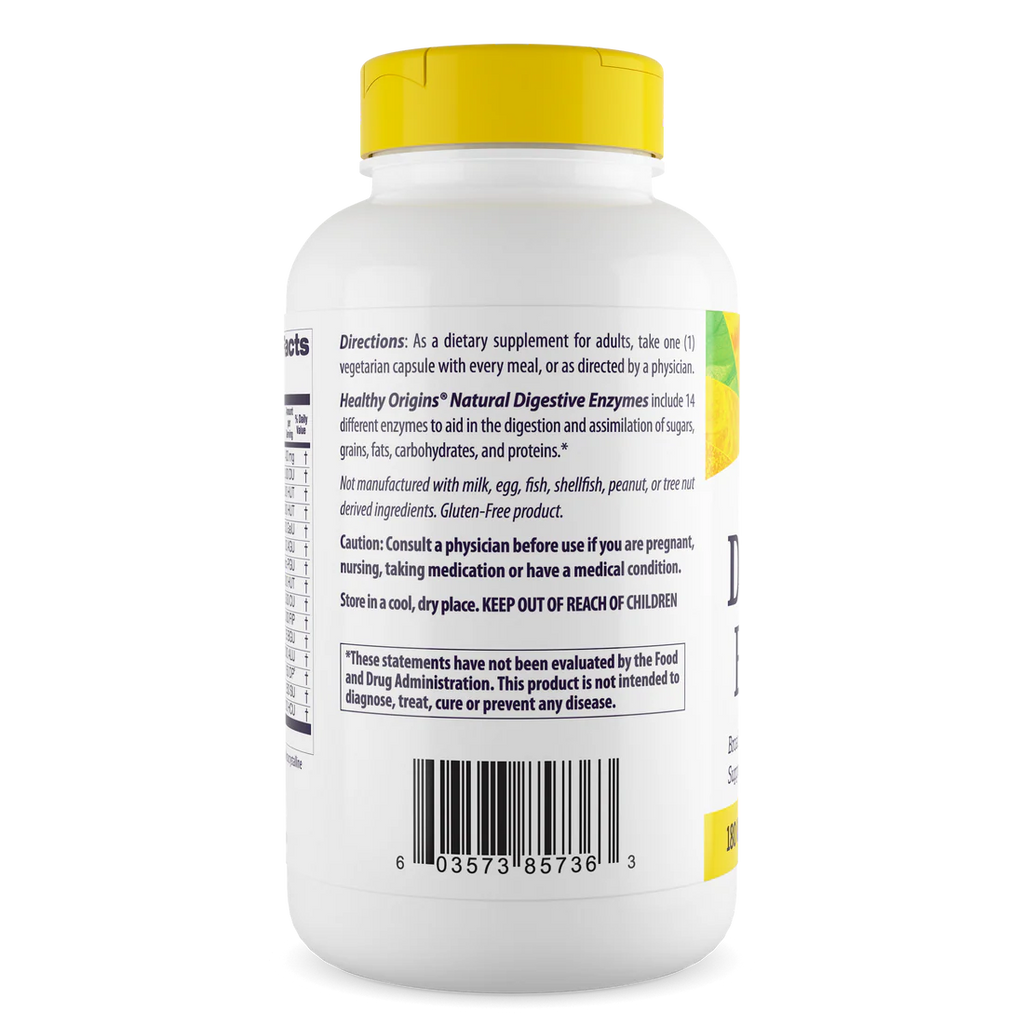 Healthy Origins Digestive Enzymes | 180 Veggie Caps