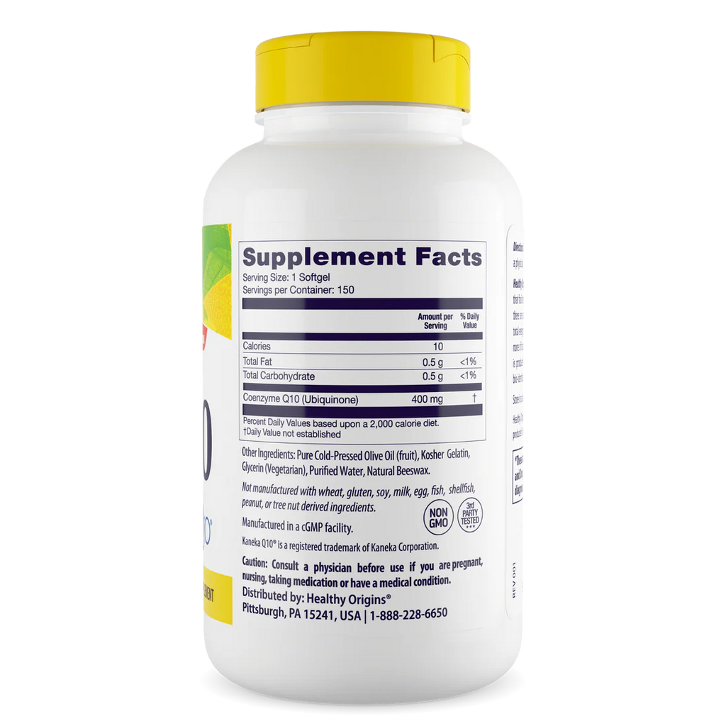 Healthy Origins CoQ10 400 mg | 150 Softgels