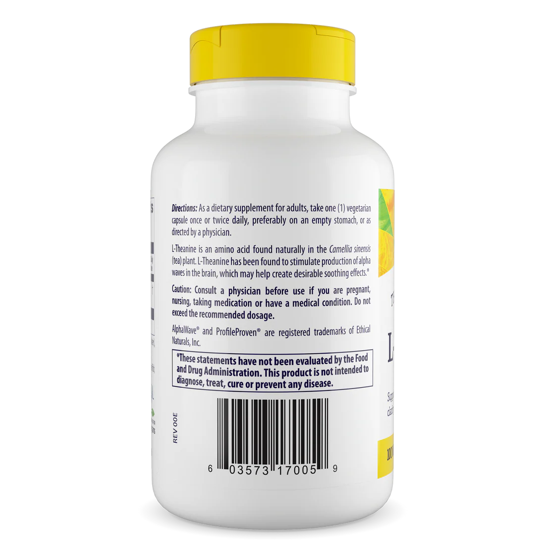 Healthy Origins L-Theanine 100 mg | 180 Veggie Caps