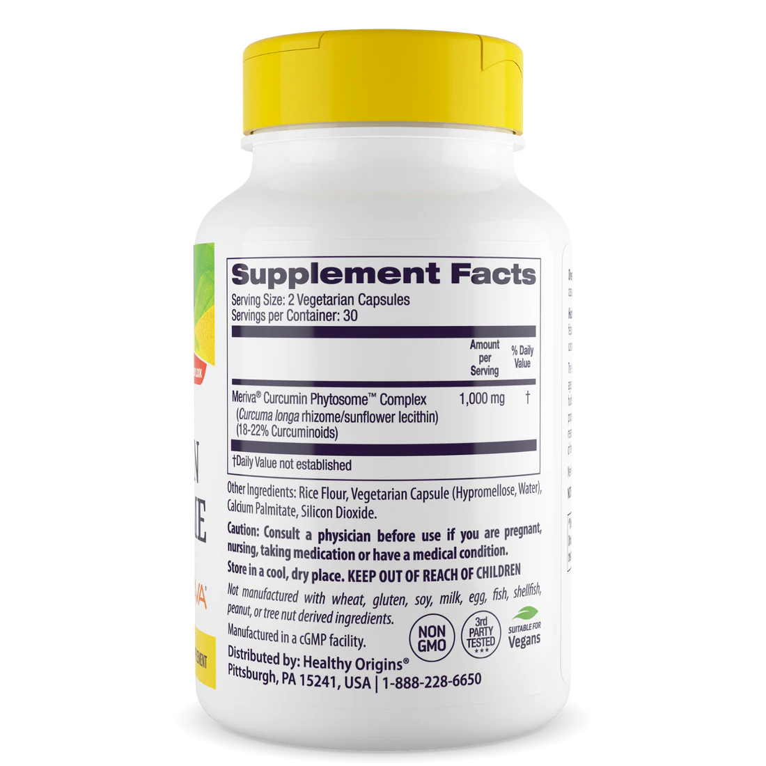 Healthy Origins Curcumin Phytosome 500 mg | 60 Veggie Caps